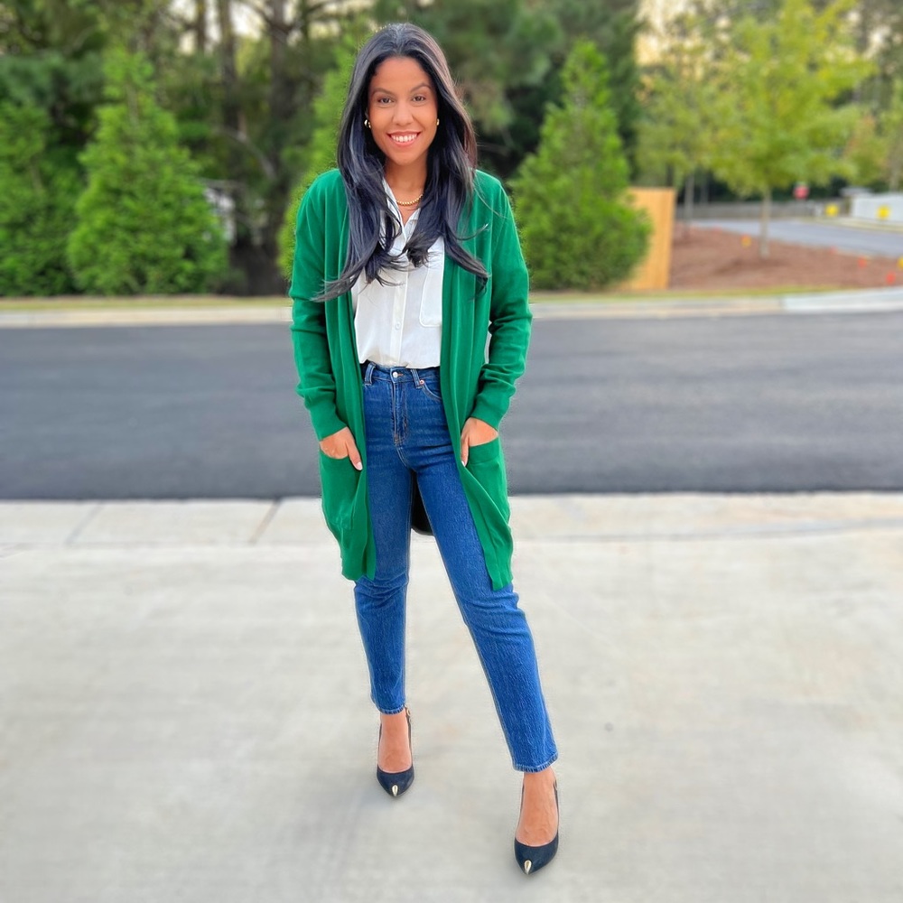 Green Cardigan size L